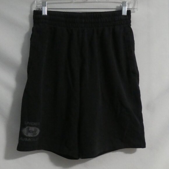 UNDER ARMOUR - Fitted | medium | Black Sweat Shorts | Waistband & Drawstring - Picture 1 of 14